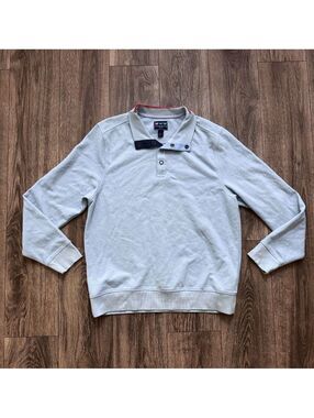 Charleston Threads Men’s XL Light Blue‎ Quarter Snap Pullover Sweater Preppy